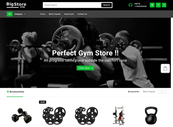 Gym Store WooCommerce Theme