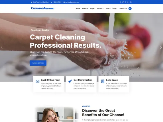 CleaningAnything WordPress Theme