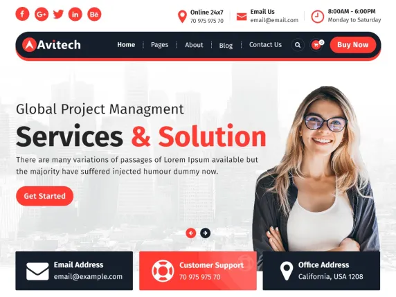 Avitech WordPress Theme
