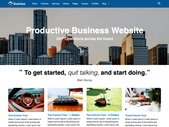 Productive Business WordPress Theme