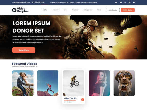 Videography WordPress Theme