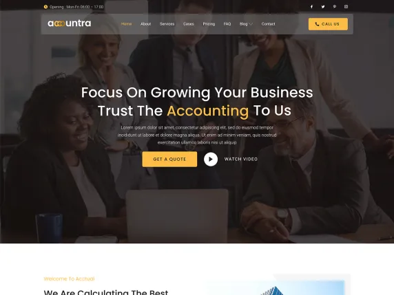 Accountra WordPress Theme