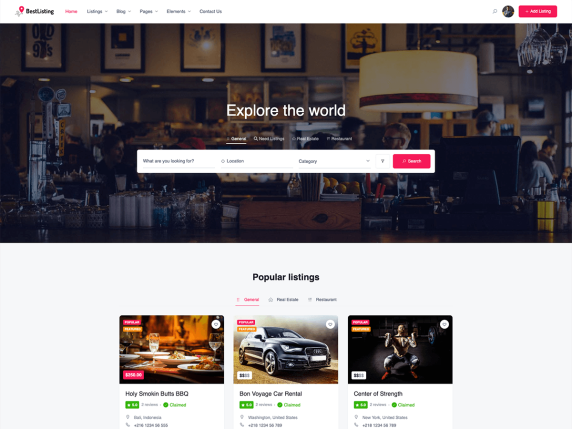 Best Listing WordPress Theme