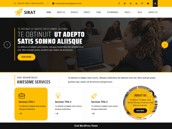 Sirat WordPress Theme