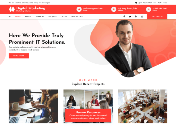 Digital Marketing Elementor WordPress Theme