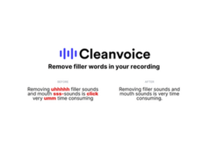 Cleanvoiceai Removes Filler Sounds or Words From Your Audio Recording