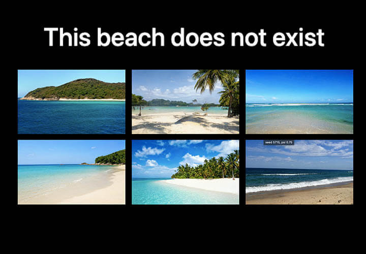 AI Art Generator Beach Images