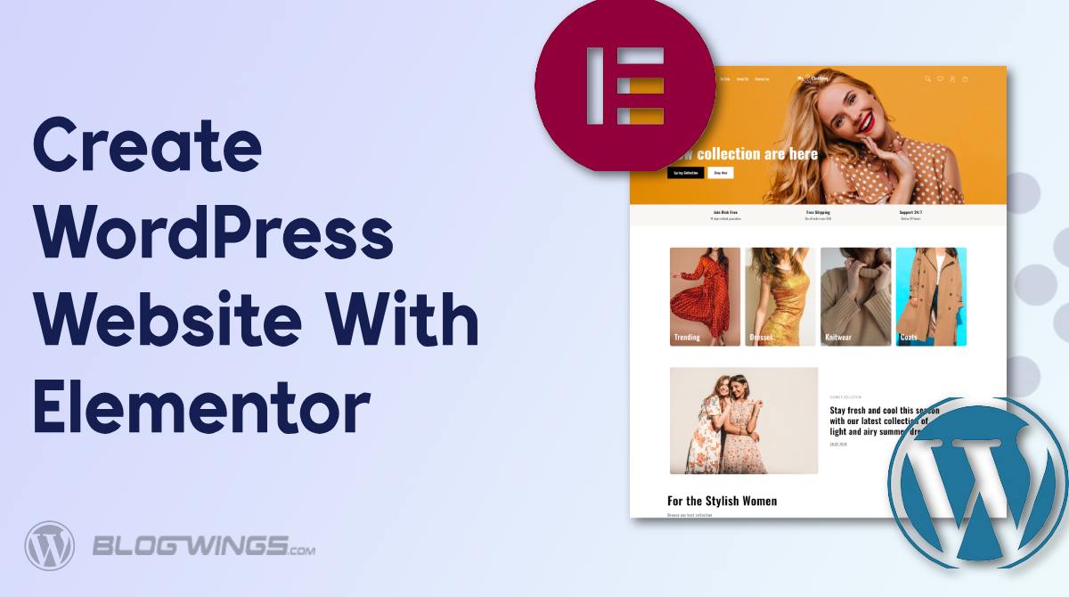 How to create a WordPress website with Elementor