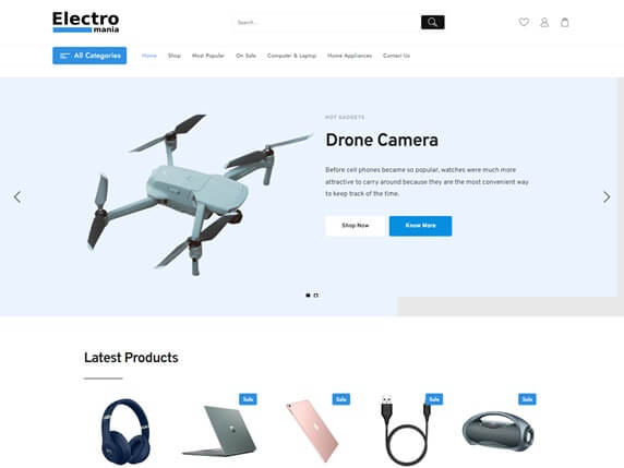 Electro brizy Shop Theme