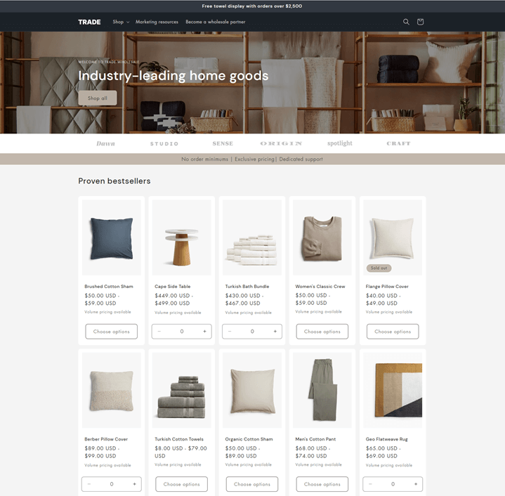 Trade Shopify Store Theme