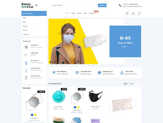 Covid Safety Shop WooCommerce Theme