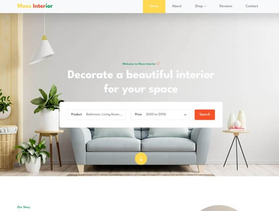 Moso Interior HTML Template