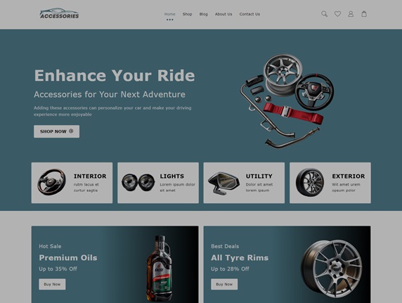 Car Accessories and Auto Parts WordPress Themes