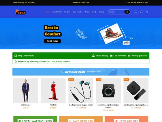 Timu Multivendor WooCommerce Theme