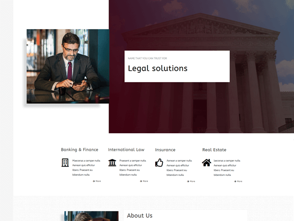 Best WordPress Template for Law Websites